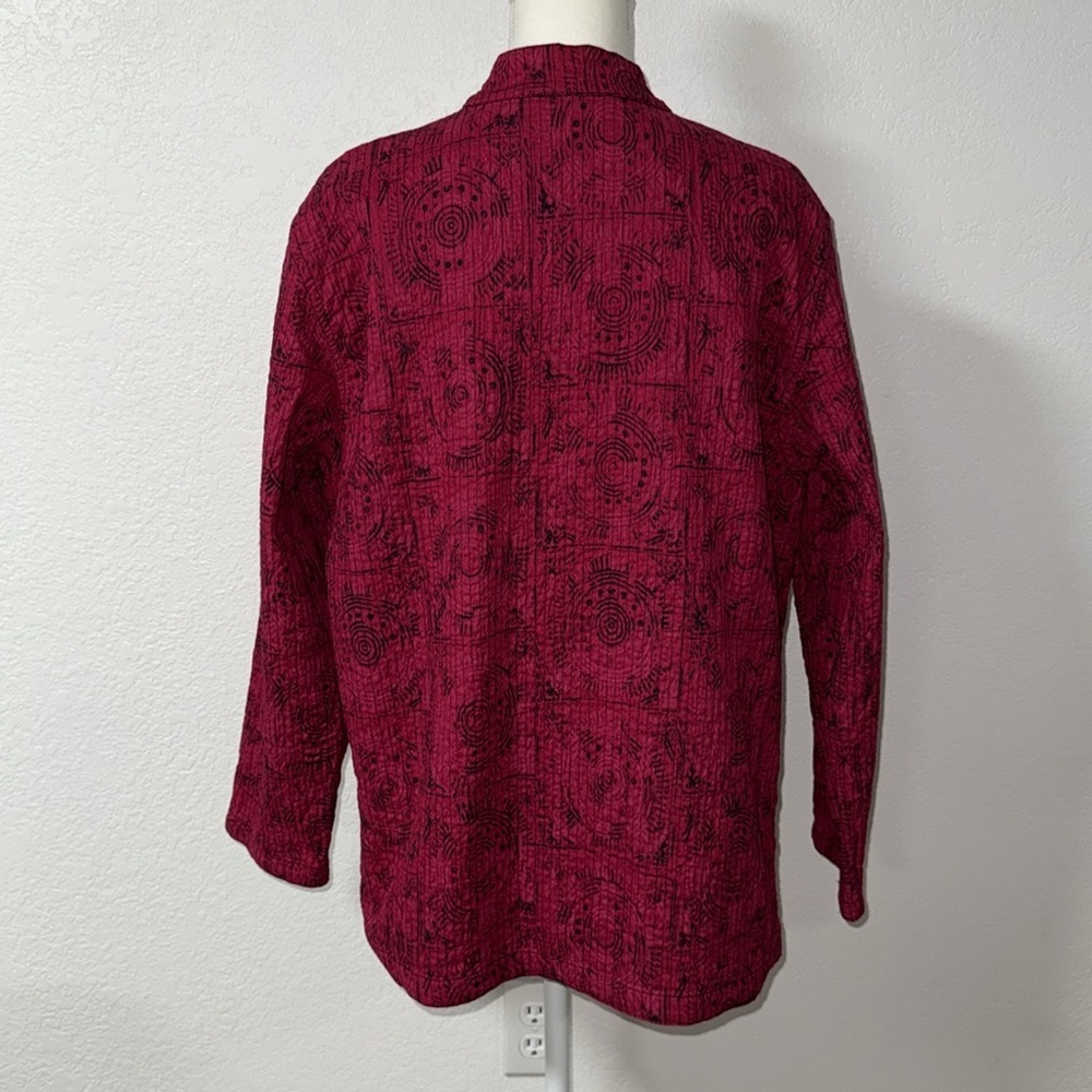Red Button-Up Jacket - Picture 3 of 9